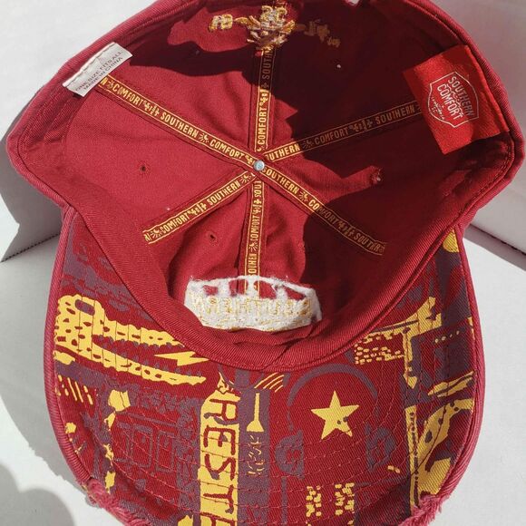 1874 Southern Comfort Hat Red Adjustable Strapback Adult Baseball Cap SC - Picture 5 of 8